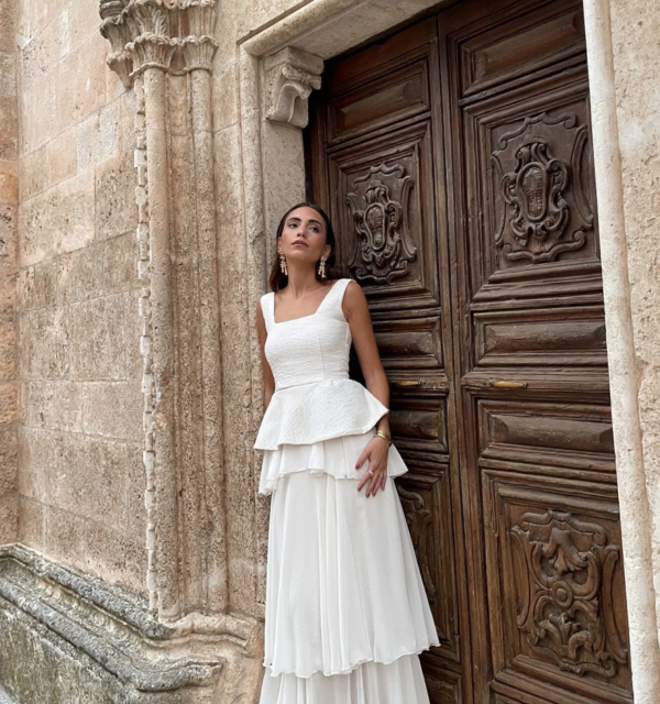 Vestido Pallares Crudo